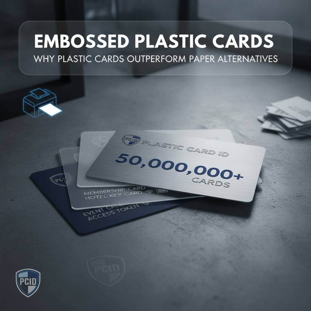 Why Embossed Plastic Cards Outperform Paper Alternatives